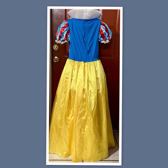 Snow White Adult Costume Princess Cosplay Dress, Halloween Party Ball Gown - Picture 2 of 3